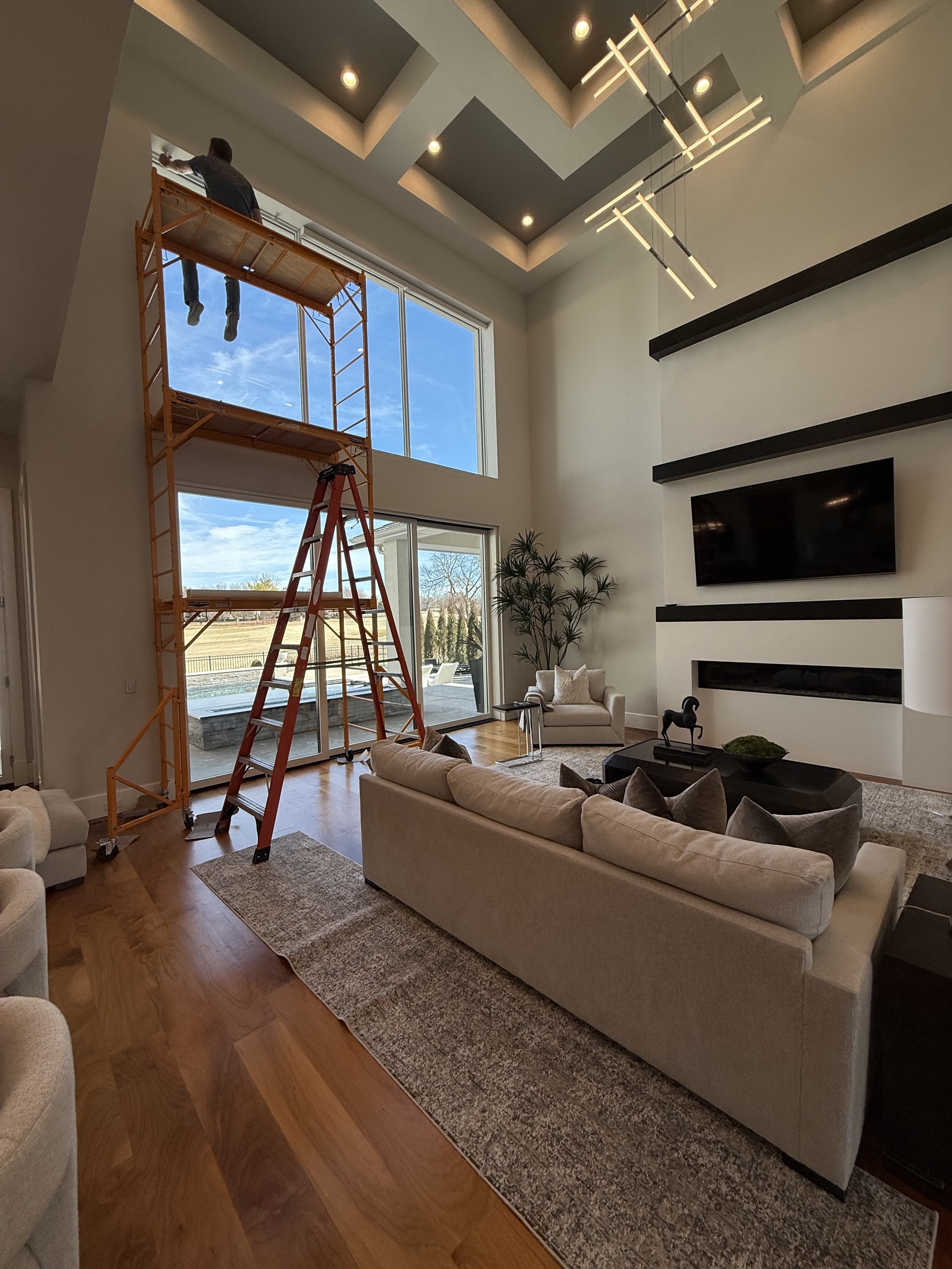 Oversized window shade installation Oklahoma City