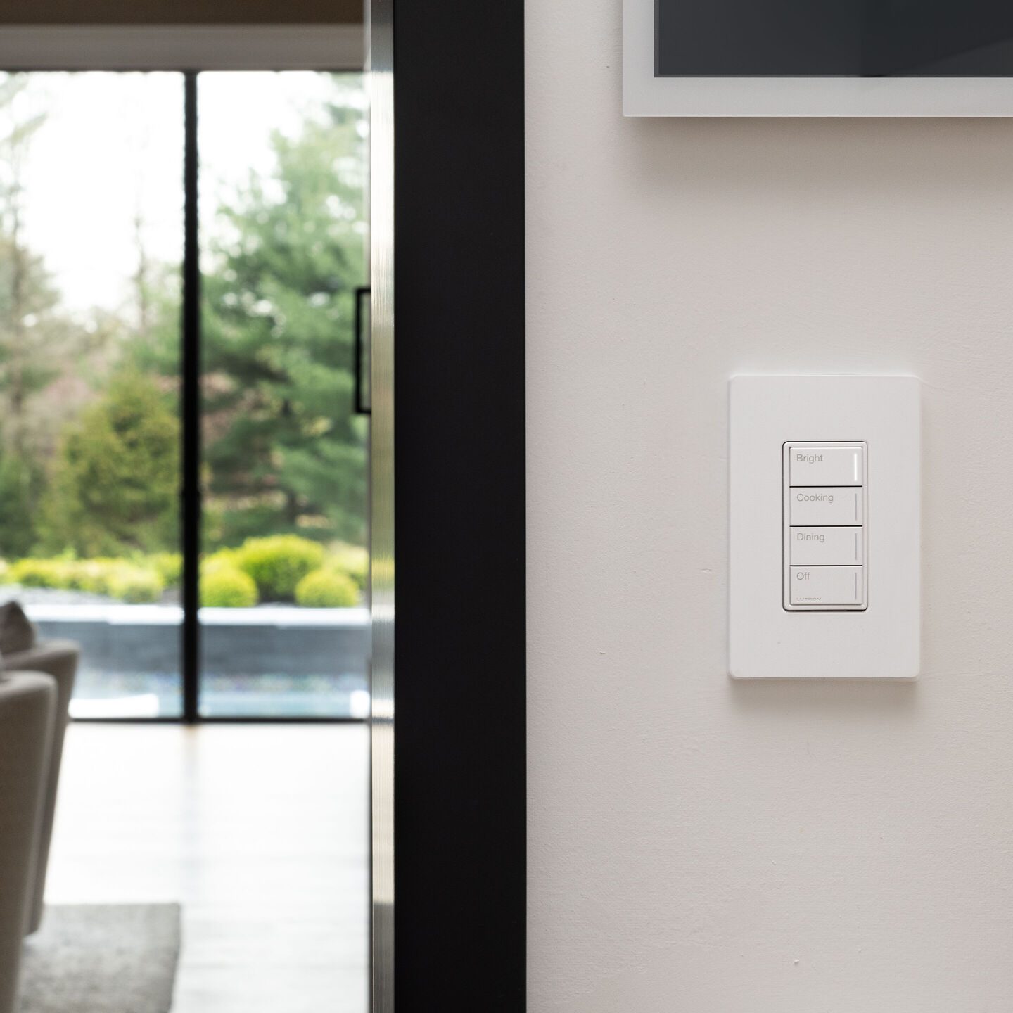 Lutron Sunnata keypad RadioRA 3 whole home lighting control Oklahoma City